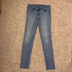 Light blue American Eagle skinny jeans